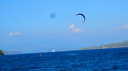 Kitesurferin