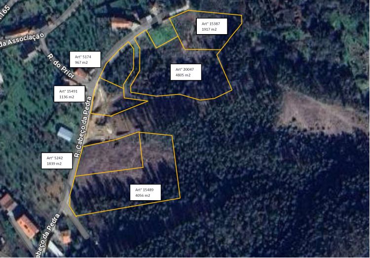 004 - Lageplan, Tojeira, Rua Cabeco da Pedra